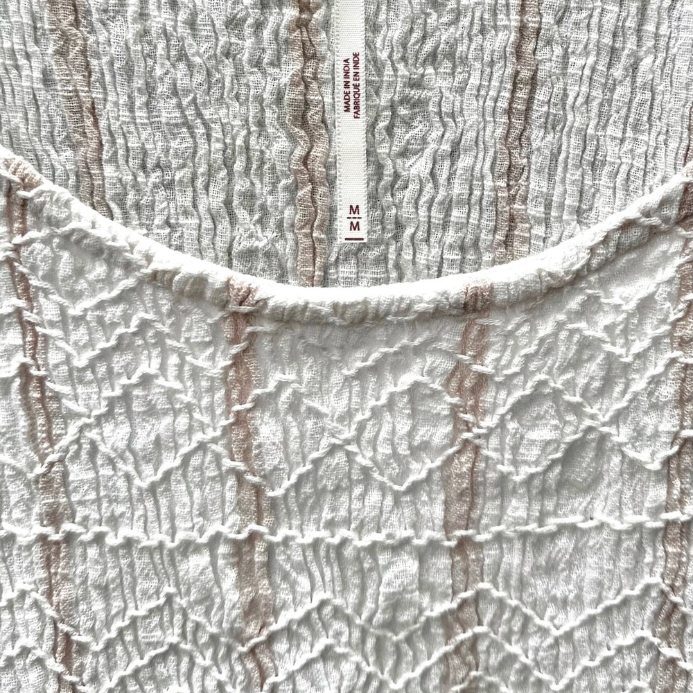 Free People Obi Posey Linen blend tank tunic. Ivory/beige. Size M. - Picture 7 of 10